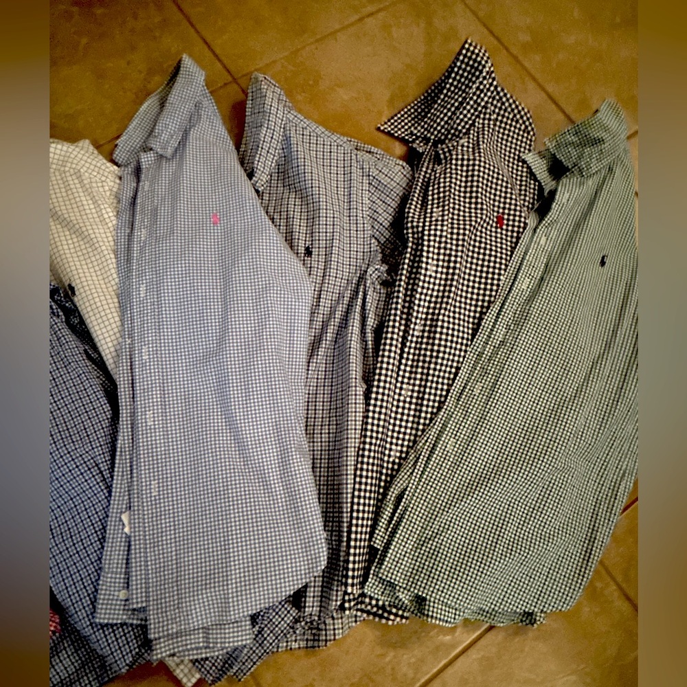 Polo Dress Shirts- All 8 included in purchase!!!